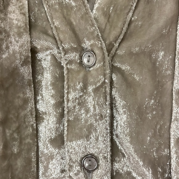 Maeve Anthropologie Crushed Velvet Shirt Size 10 EUC - Picture 5 of 6